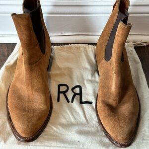 Ralph Lauren Double RL Men's Brown Suede Boots